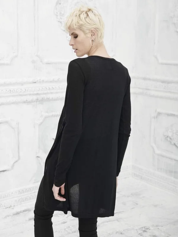 Cardigan lungo donna basic PiumaCotton - immagine 9