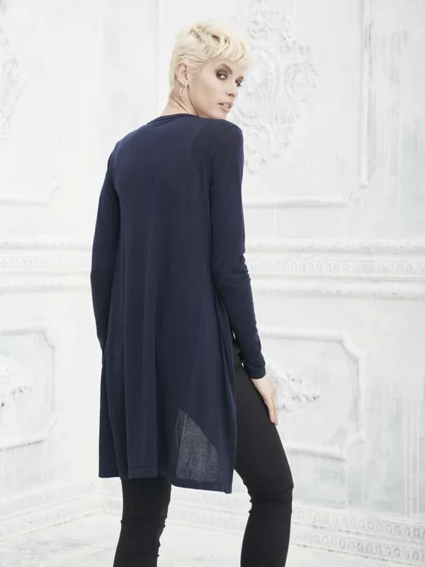 Cardigan lungo donna basic PiumaCotton - immagine 17