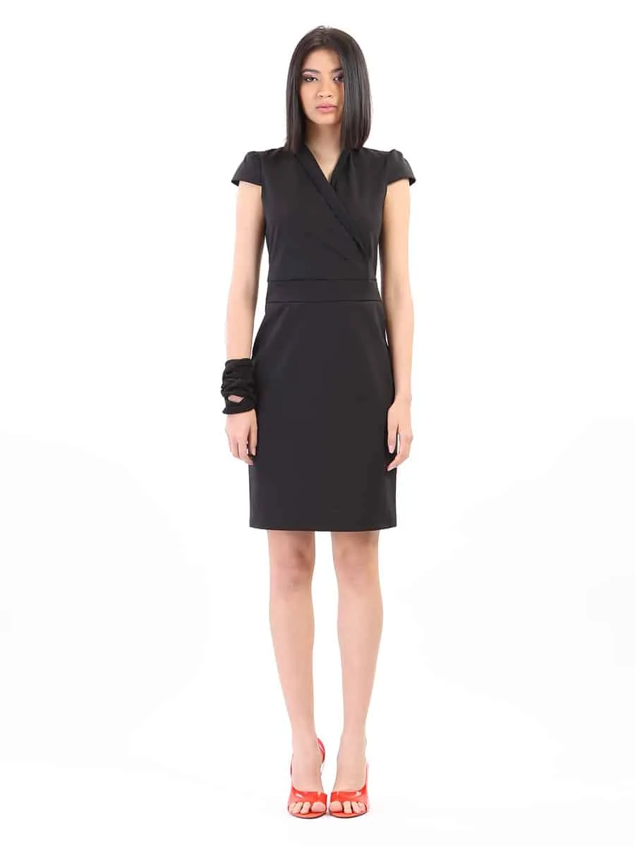 Esgivien vestito corto elegante manica aletta