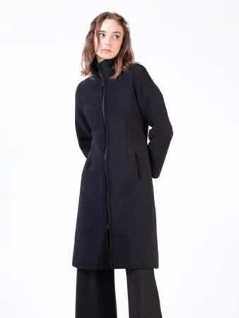 Cappotto lungo sfiancato neoprene imbottito TechnoWinter - Black, m