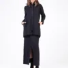 Cappotto imbottito donna in neoprene con cappuccio TechnoWinter